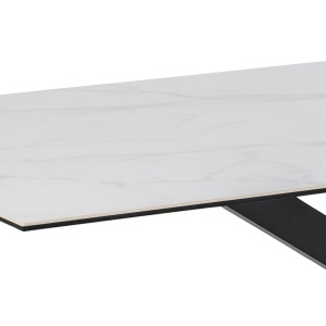 Masa dining Heaven, Alb, 75.5x200x100 cm - Img 6