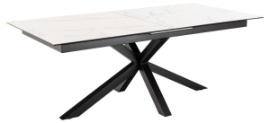 Masa dining Heaven, Alb, 76x240x100 cm - Img 6