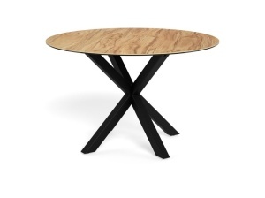 Masa dining Heaven, Natural, 75.5x119x119 cm - Img 3