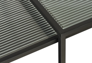 Masa laterala BRONCO, Transparent, 50-45x50-45x50-45 cm - Img 3