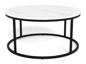 Masuta de cafea Spiro, Alb, 40x80x80 cm - Img 3