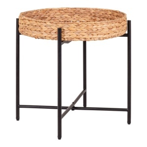 Masuta laterala Naro, Negru, 50x50x48.5 cm - Img 3