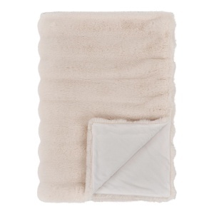 Pled decorativ Galena, Alb, 180x130x1 cm - Img 5