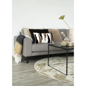 Pled decorativ Sindra, Negru, 170x130 cm