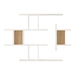 Raft de perete, Ledia, Alb, 14.5x110.6x78 cm - Img 3