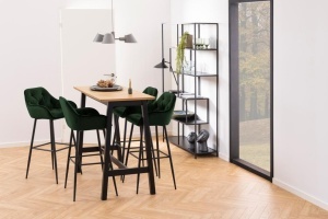 Scaun de bar Brooke, Verde, 104x52x53 cm
