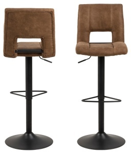 Scaun de bar Sylvia, Maro, 115x41.5x52 cm - Img 4
