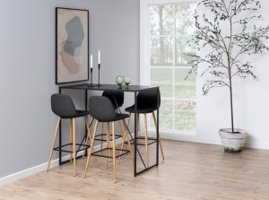 Scaun de bar Wilma, Gri, 101x46.6x51 cm