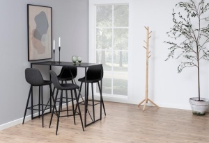 Scaun de bar Wilma V2, Gri, 101x46.6x51 cm - Img 2