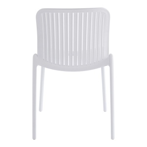Scaun de gradina Stivuibil, Teragi, Alb, 43.5x58x82 cm - Img 5
