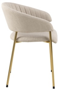 Scaun dining Ann, Bej, 77.5x54.5x54 cm - Img 5