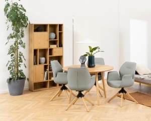 Scaun dining Aura V3, Gri, 91x60.5x58.5 cm - Img 2
