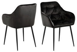Scaun dining Brooke V1, Gri, 83x58x55 cm - Img 3