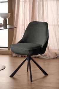 Scaun dining Carlton, Gri, 83.5x52x56 cm - Img 2