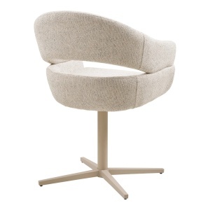 Scaun dining Dover, Bej, 60x58x87 cm - Img 2