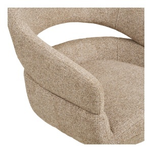 Scaun dining Dover, Nisip, 60x58x87 cm - Img 3