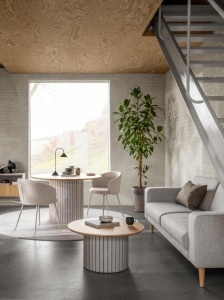 Scaun dining Eleanor V1, Gri, 79x55.5x55 cm