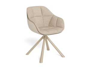 Scaun dining Lenny, Bej, 80x55x57 cm - Img 3