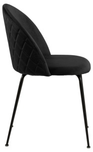 Scaun dining Louise, Negru, 80.5x49.5x54 cm - Img 5