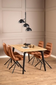 Scaun dining Milford, Maro, 90x48.5x63 cm