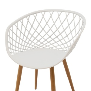 Scaun Ezra Pako Alb 62.5x56x82 cm - Img 6