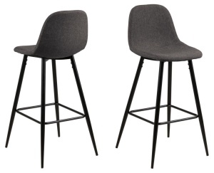 Scaun inalt Wilma, Gri, 91x43.5x48.5 cm - Img 3