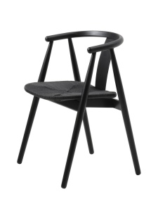 Scaun RELATE, Negru, 52x77x59 cm - Img 4