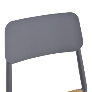 Scaun Stivuibil, Giardino, Antracit, 56x45x82 cm - Img 7