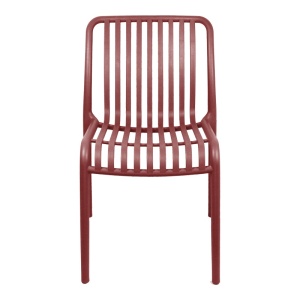 Scaun Zoi, Rosu bordo, 49x58x80 cm - Img 4