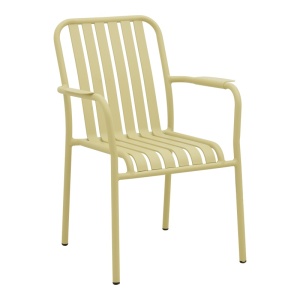 Set 5 masa si scaune gradina, Heven Vista, Champagne, 70x120x72 cm - Img 3