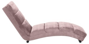 Sezlong Slinky, Roz prafuit, 82x60x170 cm - Img 3