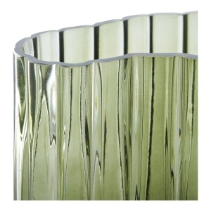Vaza decorativa, Verde, 12x21.5x26.5 cm