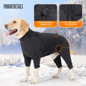 Costum de Iarnă din Fleece pentru Câini, Acoperire Completă (cu Picioare), Mărimi L - Img 5