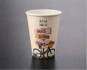 Pahare din carton 6.5oz(180 ml), Travel - 50 buc/set