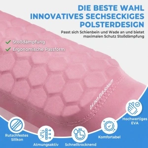Apărători Fotbal Copii Respirabile Ușoare Antiderapante – Roz S - Img 2