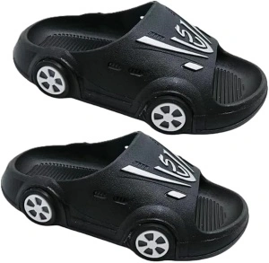 Slapi Tip Mașinuță Sport pentru Copii– Black EU29-30