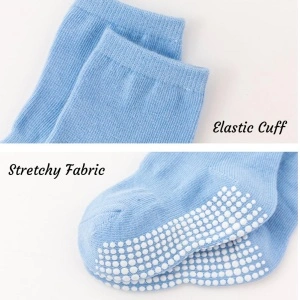 Șosete antiderapante pentru bebeluși 12 perechi/set, bumbac elastic respirabil 1-3 ani - Img 3