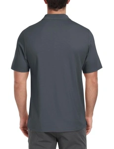 Tricou Polo Bărbați Mânecă Scurtă Bumbac Guler cu Fermoar Ascuns Respirabil Vară Sport Golf Gri EU XL - Img 3