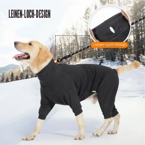 Costum de Iarnă din Fleece pentru Câini, Acoperire Completă (cu Picioare), Mărimi L - Img 3