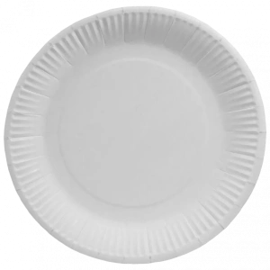 Farfurii din carton albe, 18 cm – 50 buc/set