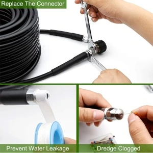 Set Complet Furtun de Înaltă Presiune pentru Desfundat și Curățat Țevi / Canalizări (Sewer Jetter Kit)/15m - Img 5