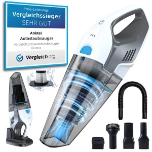 Aspirator Portabil fără fir Anktel PowerClean 2300/9700Pa (14.8V)