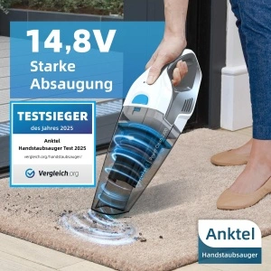 Aspirator Portabil fără fir Anktel PowerClean 2300/9700Pa (14.8V) - Img 3