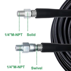 Set Complet Furtun de Înaltă Presiune pentru Desfundat și Curățat Țevi / Canalizări (Sewer Jetter Kit)/15m - Img 4