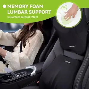 Suport Lombar Ergonomic "Awesome" din Spumă cu Memorie pentru Mașină și Birou - Img 2