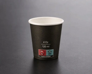Pahare din carton 4oz(120 ml), Negre - 50 buc/set