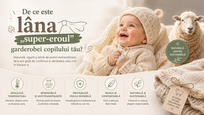 De ce este lâna „super-eroul” garderobei copilului tău?