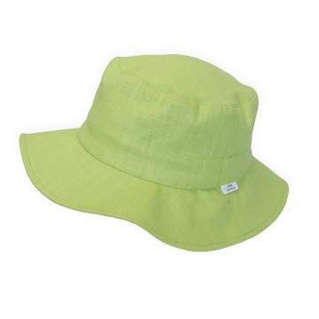 Palarie dama din in ,culoare verde fistic