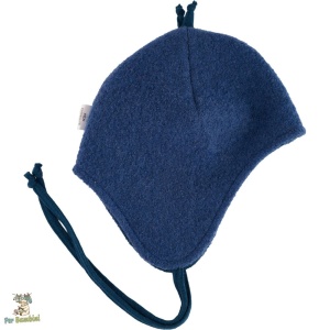 Caciula copii din lana fiarta, Culoare Dark Jeans - Img 2