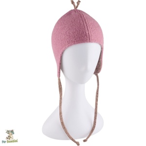 Caciula copii din lana fiarta, Culoare Old Pink